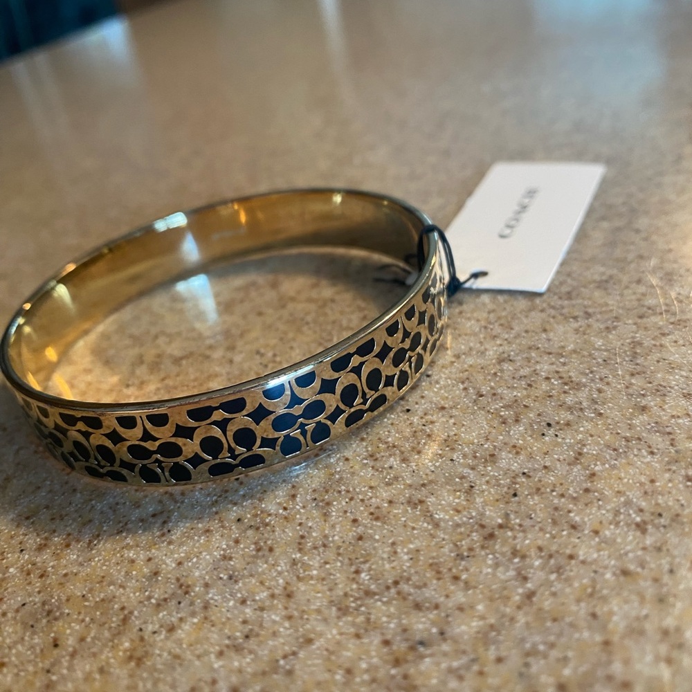 Coach Black and Gold Bracelet